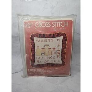 Vintage Hazels Needlework Cross Stitch Pillow Kit Spice Of Life
